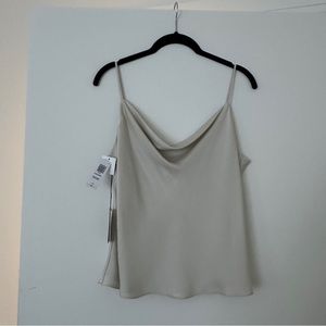 NWT Babaton Silk Cowl Neck Top Size L